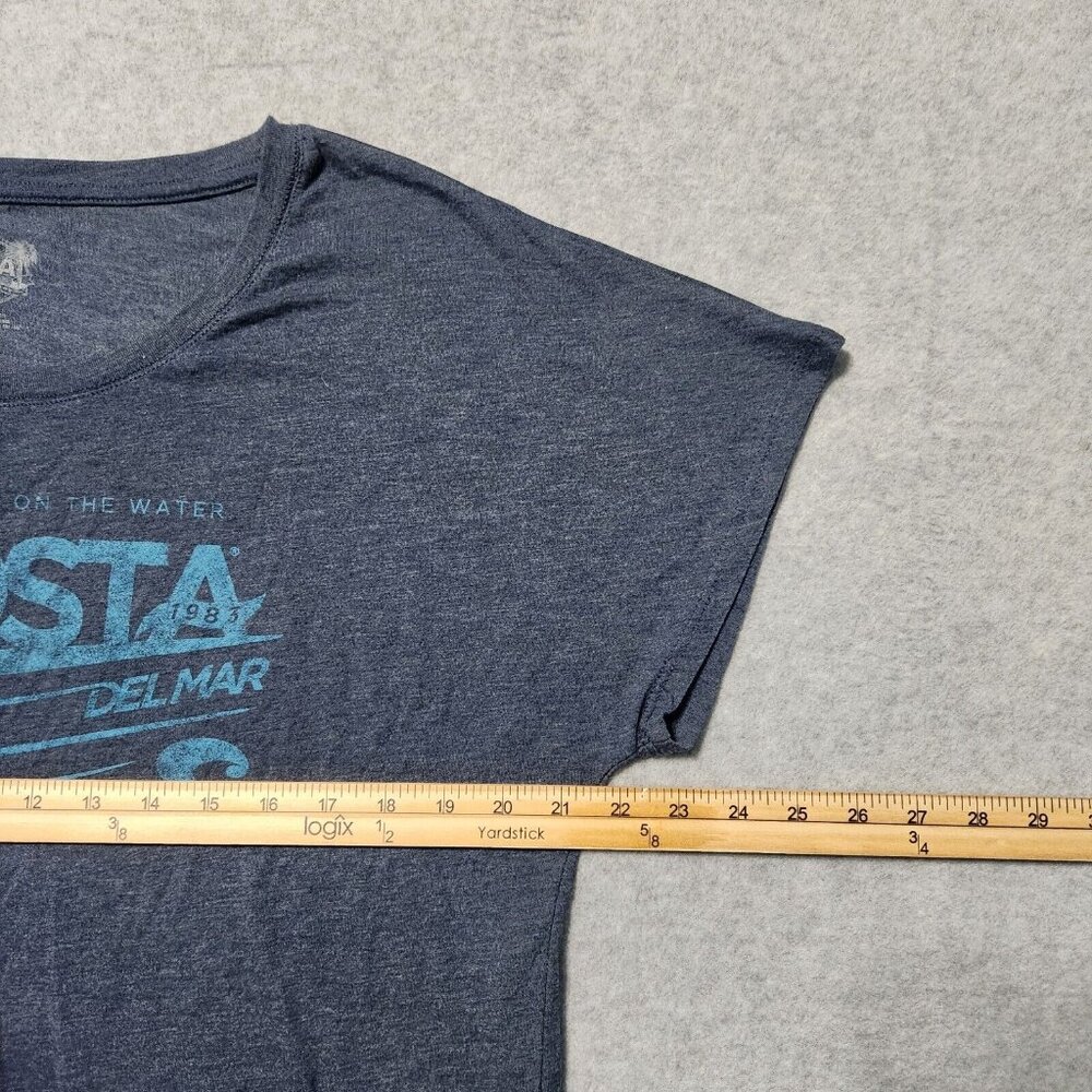 Costa T-Shirt Womens Size‎ XL Gray Born on the Water Crew Neck Short Sleeve - Picture 4 of 7